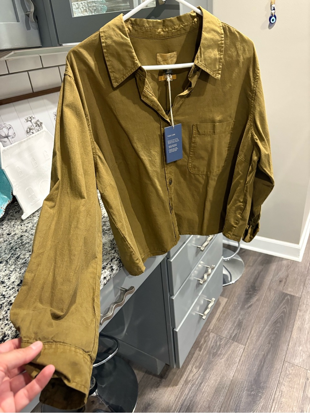 Universal Thread Mustard Button-Up Shirt